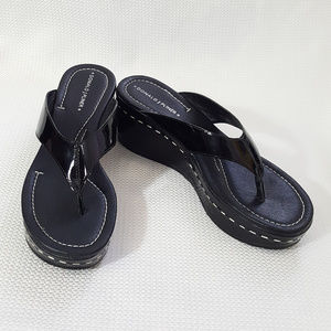 Donald J. Pliner Black Platform Sandal